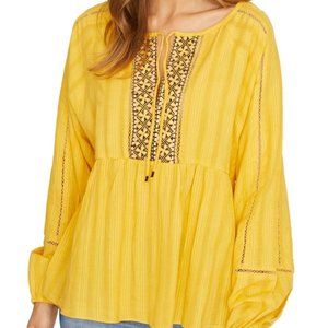 Sanctuary Blouse Summer Embroidered $96 NEW